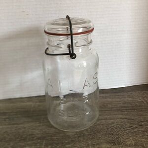 Antique Hazel Atlas E-Z Seal Quart Canning Jar